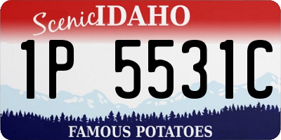 ID license plate 1P5531C