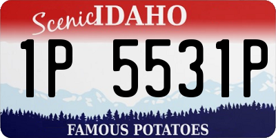 ID license plate 1P5531P