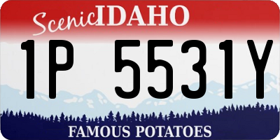 ID license plate 1P5531Y