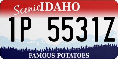 ID license plate 1P5531Z