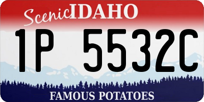 ID license plate 1P5532C