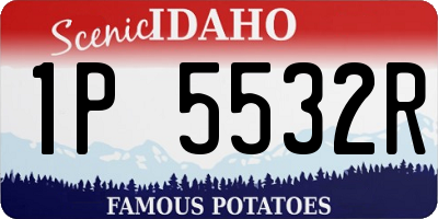 ID license plate 1P5532R