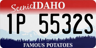 ID license plate 1P5532S