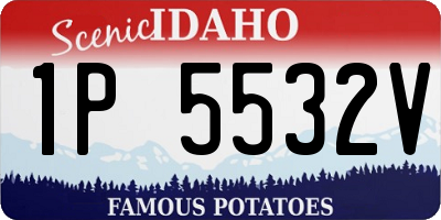 ID license plate 1P5532V