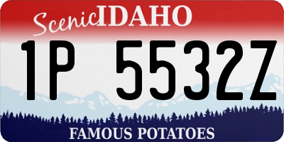 ID license plate 1P5532Z