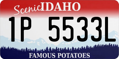 ID license plate 1P5533L