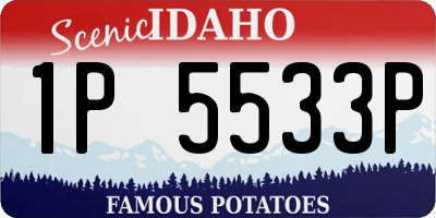 ID license plate 1P5533P