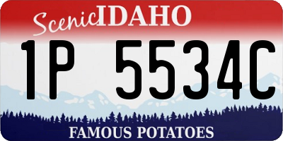 ID license plate 1P5534C