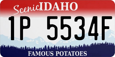 ID license plate 1P5534F