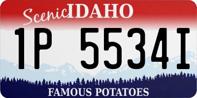 ID license plate 1P5534I