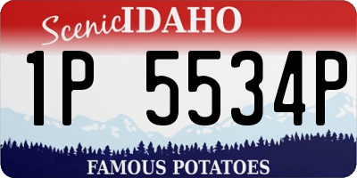 ID license plate 1P5534P