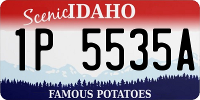 ID license plate 1P5535A