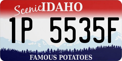 ID license plate 1P5535F