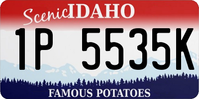 ID license plate 1P5535K