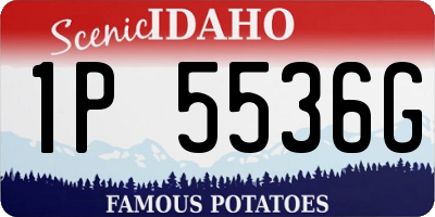 ID license plate 1P5536G