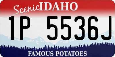 ID license plate 1P5536J