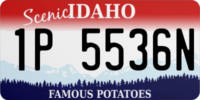 ID license plate 1P5536N