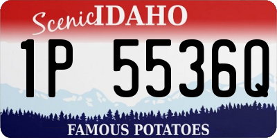 ID license plate 1P5536Q
