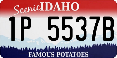 ID license plate 1P5537B