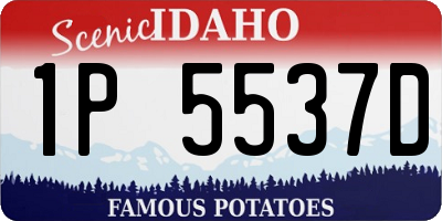 ID license plate 1P5537D