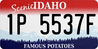 ID license plate 1P5537F