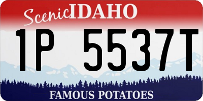 ID license plate 1P5537T