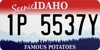 ID license plate 1P5537Y