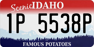 ID license plate 1P5538P