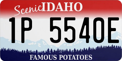 ID license plate 1P5540E