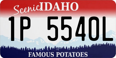 ID license plate 1P5540L