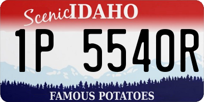 ID license plate 1P5540R
