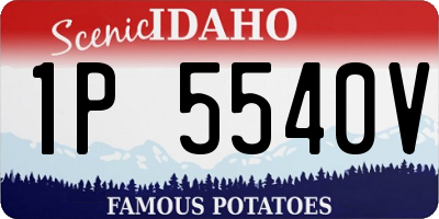 ID license plate 1P5540V