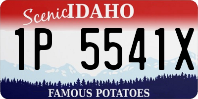 ID license plate 1P5541X