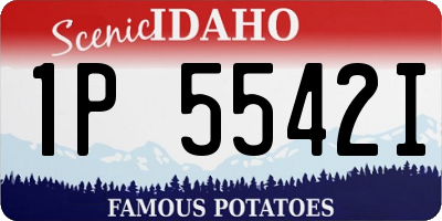 ID license plate 1P5542I