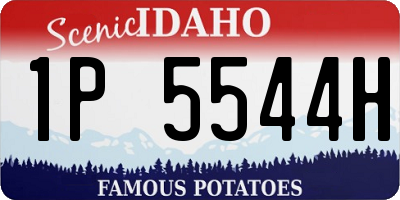 ID license plate 1P5544H