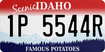 ID license plate 1P5544R