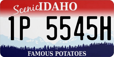 ID license plate 1P5545H