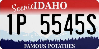 ID license plate 1P5545S