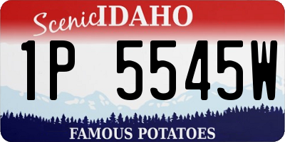 ID license plate 1P5545W