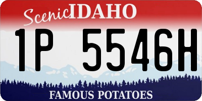 ID license plate 1P5546H