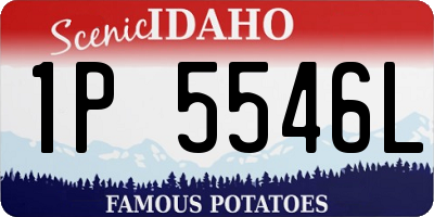 ID license plate 1P5546L