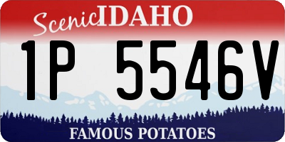 ID license plate 1P5546V