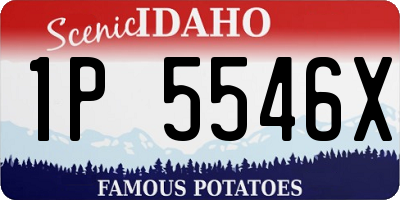 ID license plate 1P5546X