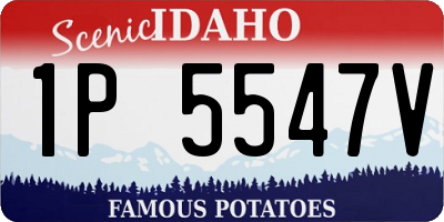 ID license plate 1P5547V