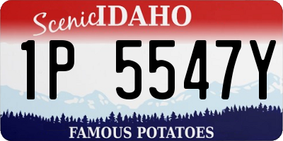 ID license plate 1P5547Y