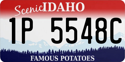 ID license plate 1P5548C
