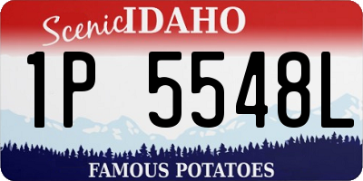 ID license plate 1P5548L