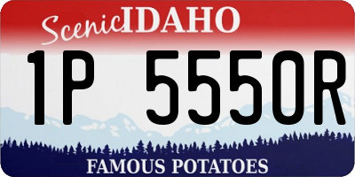 ID license plate 1P5550R