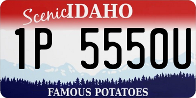 ID license plate 1P5550U