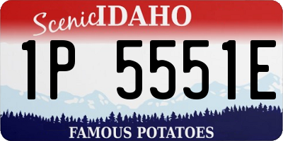 ID license plate 1P5551E